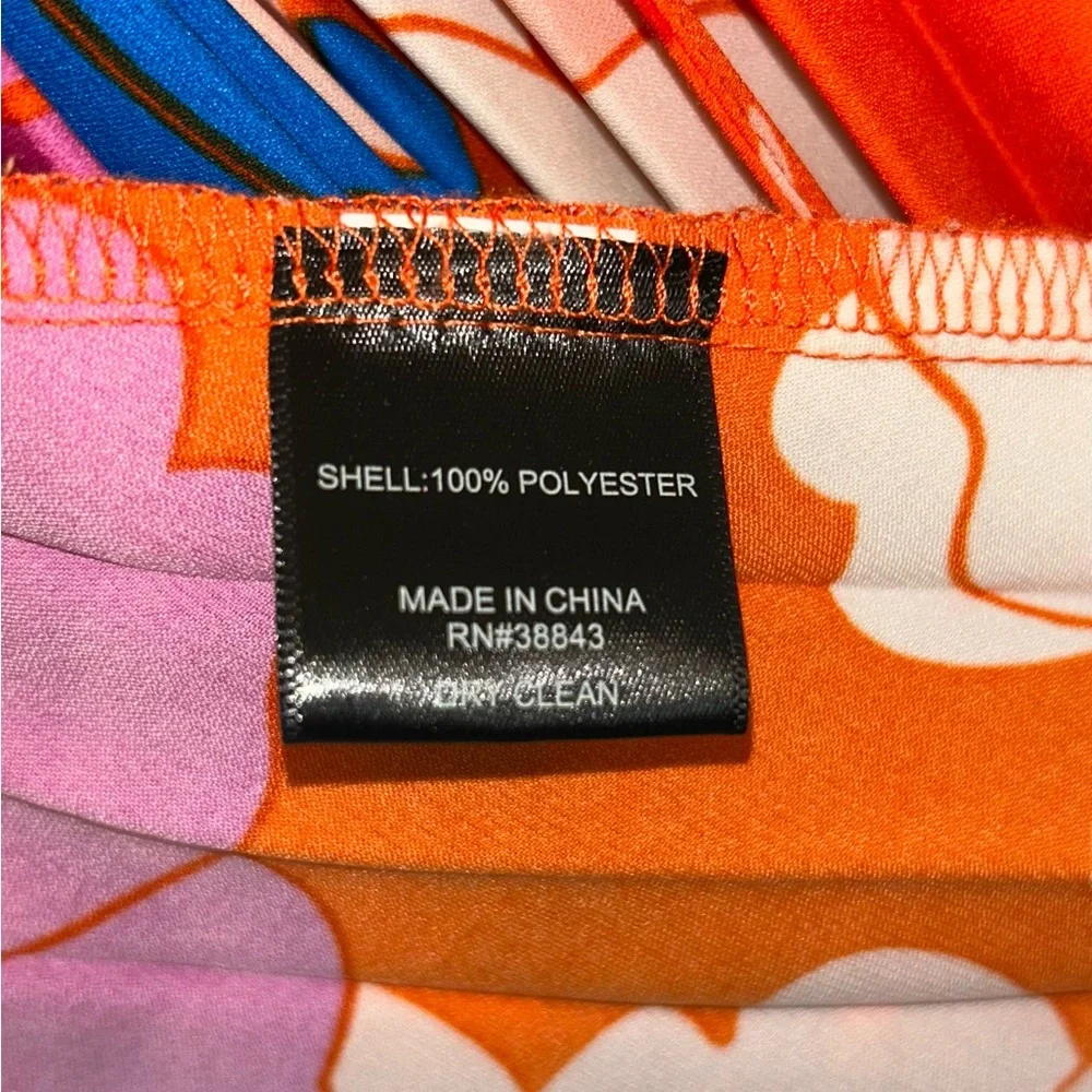 Sam Edelman / Retro Floral Plisse Spaghetti Strap Dress - Picture 8 of 8